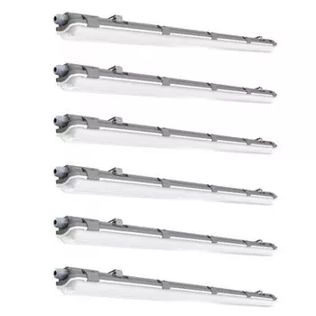 Комплект из 6 светодиодных светильников для ванны, нейтральный белый, L 127,5 см VT-12028 etc-shop, серый