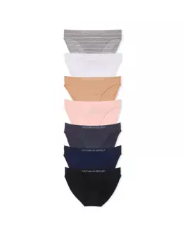 Комплект из 7 бесшовных трусиков бикини Victoria'S Secret, мультиколор