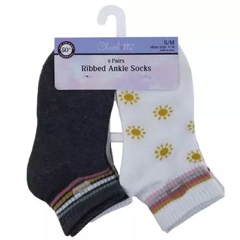 Комплект из 8 носков до щиколотки для девочек Charlotte Charlotte