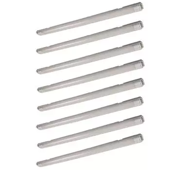 Комплект из 8 светодиодных светильников для ванны, нейтральный белый, L 126 см, VT-12023 etc-shop, серый