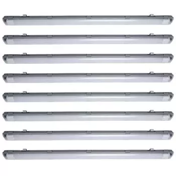 Комплект из 8 светодиодных светильников для ванны, 4000 люмен, холодный белый, L 156 см VT-15022 etc-shop, серый