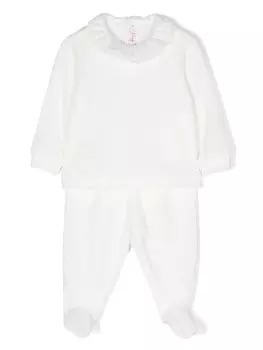 Комплект из брюк и топа с оборками Il Gufo, белый