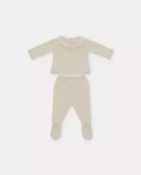 Комплект из дублета и вязаных леггинсов в песке Martn Aranda, цвет Marrn claro