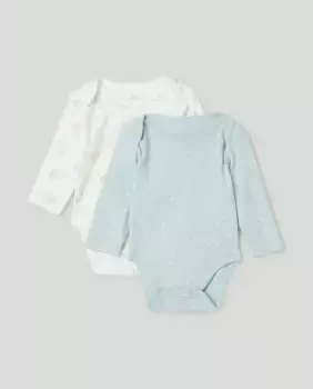 Комплект из двух боди для мальчика Cotton Juice, зеленый