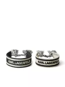 Комплект из двух браслетов Essential KARL LAGERFELD, черный