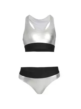 Комплект из двух частей бикини с эффектом металлик Racerback DOLCE&GABBANA