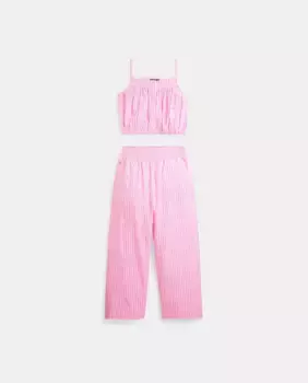 Комплект из двух частей для девочки, состоящий из топа и брюк Polo Ralph Lauren, цвет Rosa