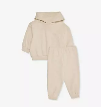 Комплект из двух частей, хлопковая толстовка, 4 месяца-3 года H&M Adorables, белый