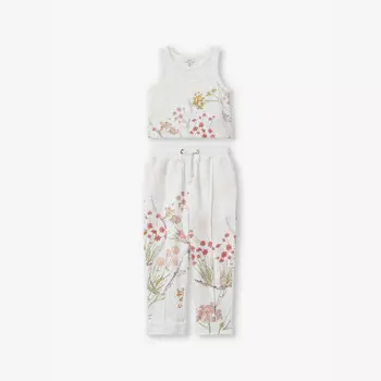 Комплект из двух частей из хлопка с цветочным принтом Kemi на 13-14 лет Reiss, розовый