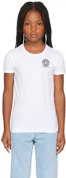 Комплект из двух детских черных хлопковых футболок черного цвета Versace