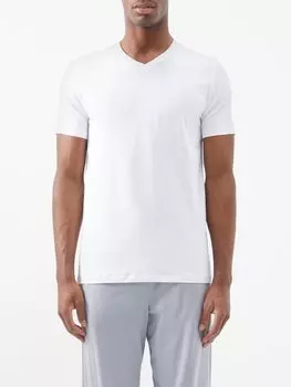 Комплект из двух футболок daily comfort из хлопкового джерси. Falke, белый