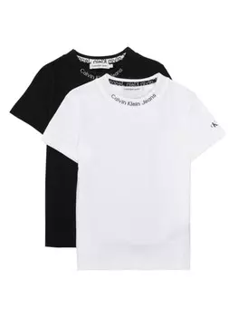 Комплект из двух футболок с логотипом Calvin Klein Kids, белый
