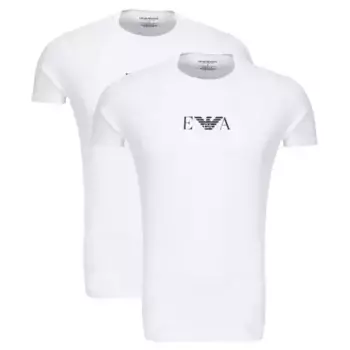 Комплект из двух футболок стандартного кроя Emporio Armani, белый