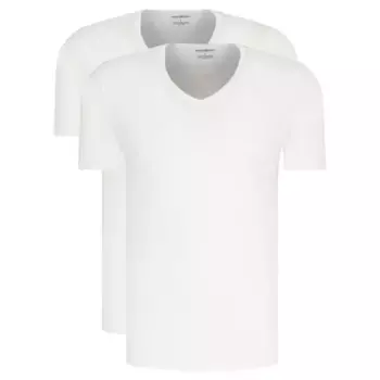 Комплект из двух футболок стандартного кроя Emporio Armani, белый