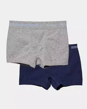 Комплект из двух гладких бесшовных боксеров для мальчика Impetus, серый