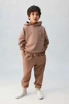 Комплект из двух хлопковых толстовок H&M, бежевый