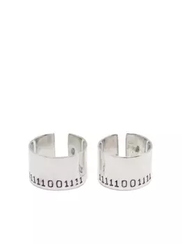 Комплект из двух колец Socit Anonyme, серебяный