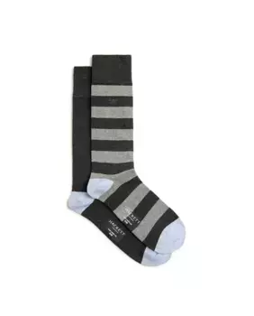 Комплект из двух комбинированных носков для регби Hackett, серый