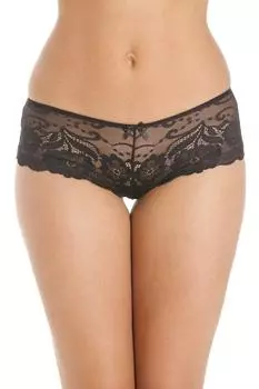 Комплект из двух комплектов кружевных боксеров с цветочным принтом Camille, черный