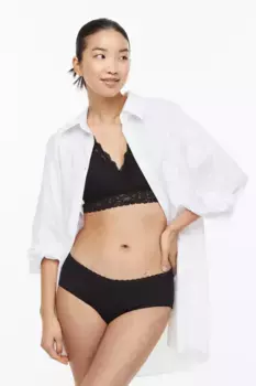 Комплект из двух кружевных бюстгальтеров для кормления H&M, черный