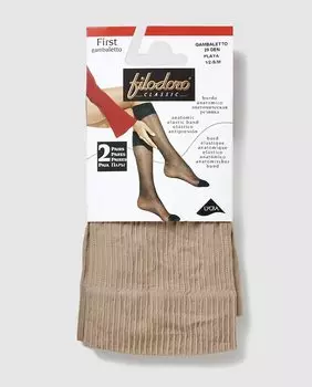 Комплект из двух мини-колготок плотностью 20 ден с анти-давящей резинкой Filodoro