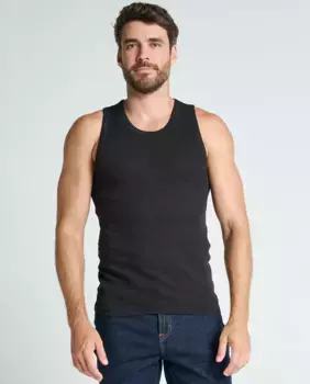 Комплект из двух мужских приталенных маек без рукавов Jockey, черный
