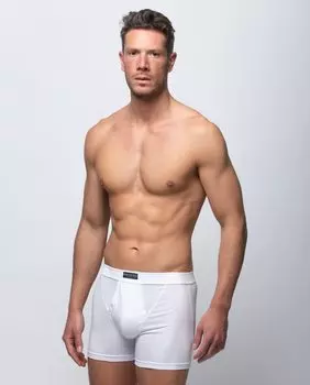 Комплект из двух мужских трикотажных боксеров белого цвета Abanderado, белый