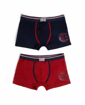 Комплект из двух мужских трикотажных боксеров разных цветов Admas, мультиколор