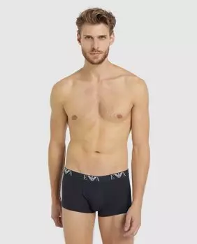 Комплект из двух мужских трикотажных боксеров в двух цветах Emporio Armani, мультиколор
