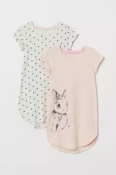Комплект из двух ночных рубашек из джерси H&amp;M