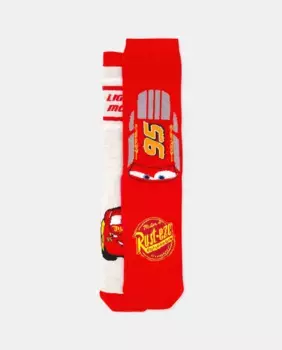 Комплект из двух носков для мальчика «Тачки» Cotton Juice, красный