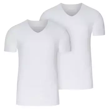 Комплект из двух облегающих мужских рубашек с короткими рукавами Jockey, белый