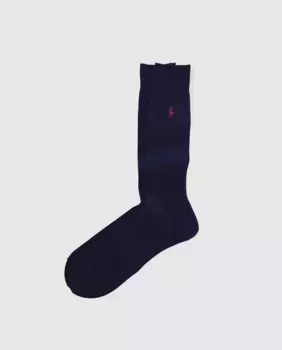 Комплект из двух пар мужских коротких носков из хлопка Polo Ralph Lauren, темно-синий