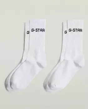 Комплект из двух пар мужских спортивных носков G-Star, белый