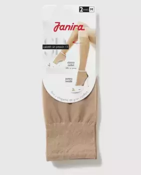 Комплект из двух пар носков Janira плотностью 10 ден, бежевый