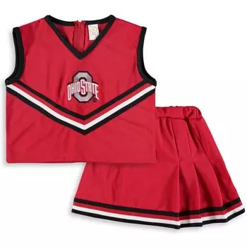 Комплект из двух предметов для девочек и молодежи Scarlet Ohio State Buckeyes Unbranded