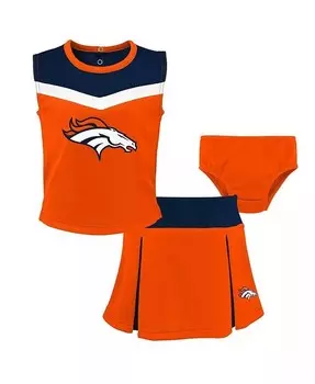 Комплект из двух предметов для девочек-подростков Orange Denver Broncos Spirit Cheer с шароварами Outerstuff, оранжевый
