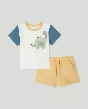 Комплект из двух предметов для мальчика Baby El Corte Ingls, терракотовый