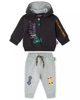 Комплект из двух предметов для мальчика: толстовка и длинные штаны Canada House, черный