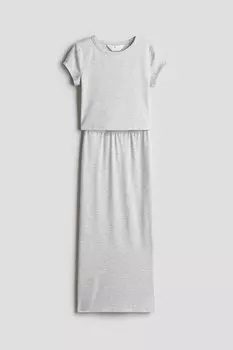 Комплект из двух предметов: футболка и юбка H&M, серый