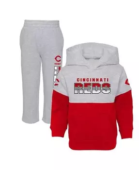 Комплект из двух предметов Playmaker для мальчиков и девочек Red, Heather Grey Cincinnati Reds Outerstuff, красный