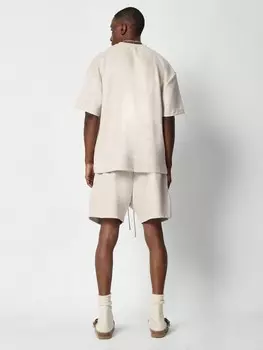 Комплект из двух предметов: замшевая футболка и шорты Sumwon, абрикосовый