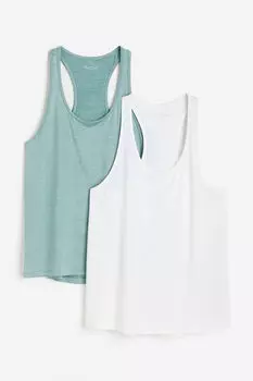 Комплект из двух спортивных жилетов drymove H&M, бирюзовый