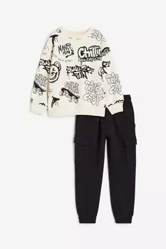 Комплект из двух толстовок H&M, белый