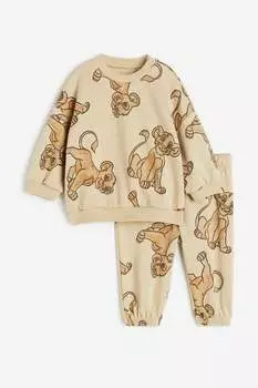 Комплект из двух толстовок H&M, бежевый