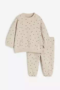 Комплект из двух толстовок H&M, бежевый