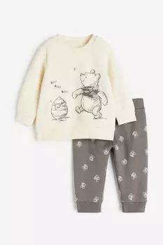 Комплект из двух толстовок H&M, бежевый