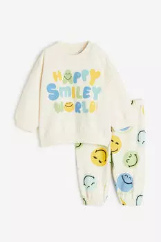 Комплект из двух толстовок H&M, бежевый