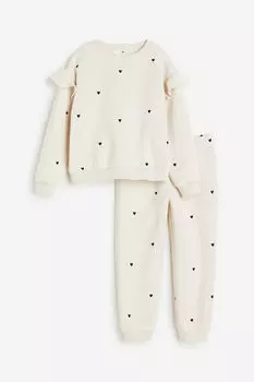 Комплект из двух толстовок H&M, бежевый