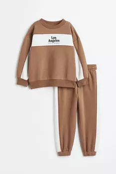 Комплект из двух толстовок H&M, бежевый
